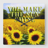 Tournesols Vous Faites Briller Le Soleil, Horloge (Recto)