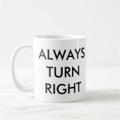 TOURNEZ TOUJOURS LA TASSE DROITE (Gauche)