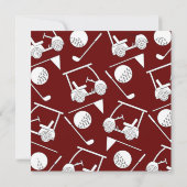 Tournoi de golf 50e anniversaire Invitation (Dos)