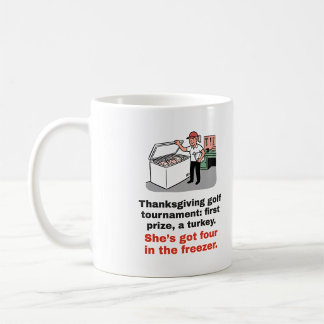 Tournoi de golf de Thanksgiving : Mug de golf pour