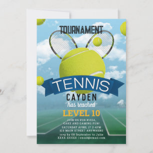 tournoi TENNIS Invitation d'anniversaire