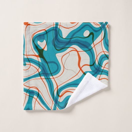 Tourquoise et perruques rouges (Gant de toilette)