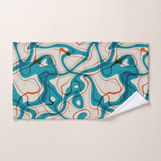 Tourquoise et perruques rouges (Serviette à main)