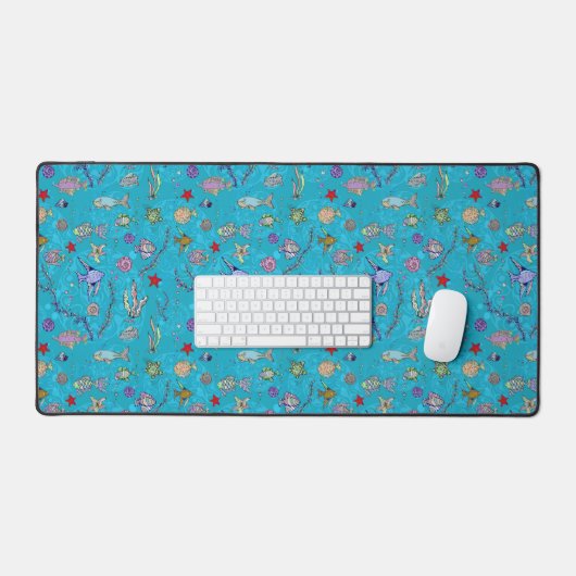 Tourquoise Fish Pattern (Clavier et souris)