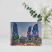 Tours de flammes, Bakou, Azerbaïdjan Carte postale (Debout devant)