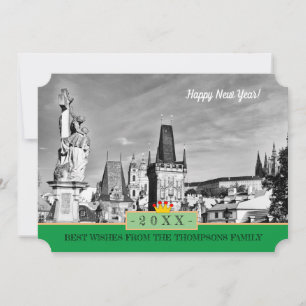 Tours de Prague et Bonne année! Carte /Praha