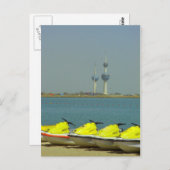 Tours du Koweït et jet ski Carte postale (Devant / Derrière)