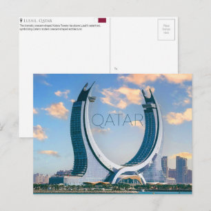 Tours Katara, Lusail, Qatar Carte postale de voyag