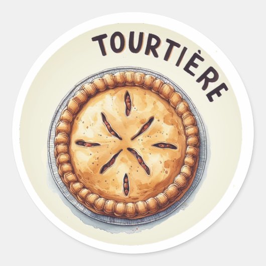 Tourtière autocollant (Devant)