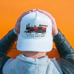 Tous À Bord Du Fun Train Casquette De Baseball<br><div class="desc">Ce camionneur blanc qui présente une image vivante d'une locomotive à vapeur rouge et noir traditionnelle,  ainsi que l'expression amusante "Tous à bord du train amusant; prochain arrêt : bons moments!". C'est un accessoire gai et unique idéal pour les amoureux du train et ceux qui recherchent des moments agréables.</div>