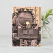 Tous à bord du train Invitation d'anniversaire (Debout devant)