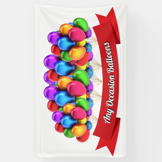 Tous ballons et bannière d'occasion (Vertical)
