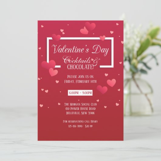 Tous Coeur Saint Valentin Invitation (Debout devant)