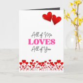 *TOUS* DE MOI AIME *TOUS* DE VOUS AIME CARTE (Fleur jaune)