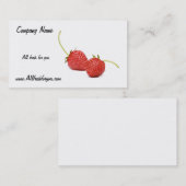 Tous frais pour vous carte de visite avec Strawb (Devant / Derrière)