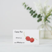 Tous frais pour vous carte de visite avec Strawb (Debout devant)