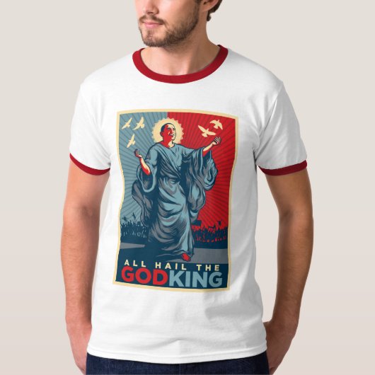 Tous grêlent le Dieu-Roi Obama T-shirt (Devant)
