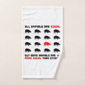 Tous les animaux sont égaux 2 (Serviette à main)