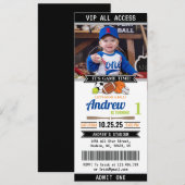 Tous les billets Star Sports Invitation Anniversai (Devant / Derrière)