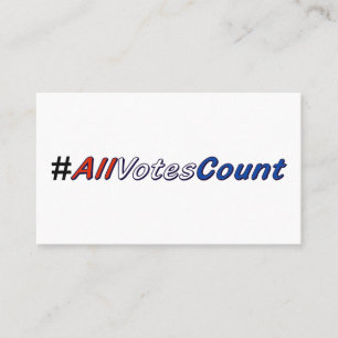 Tous les cartes de visite de compte de votes
