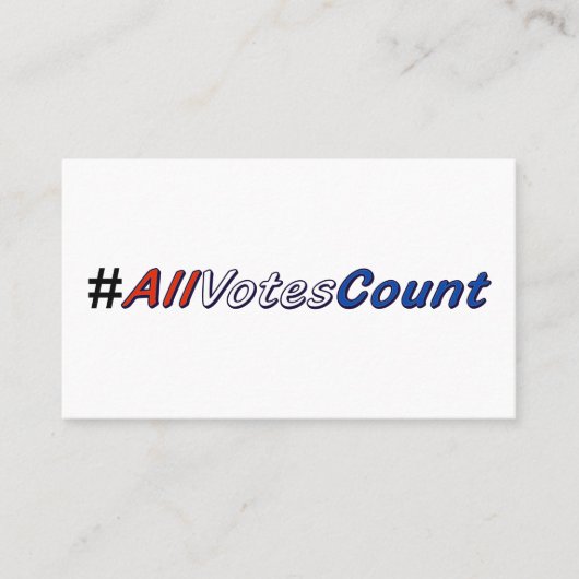 Tous les Cartes de visite du nombre de votes (Devant)