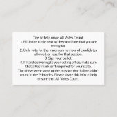 Tous les Cartes de visite du nombre de votes avec  (Dos)