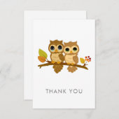 Tous les Cartes pour notes de Merci de Chouette d' (Devant / Derrière)