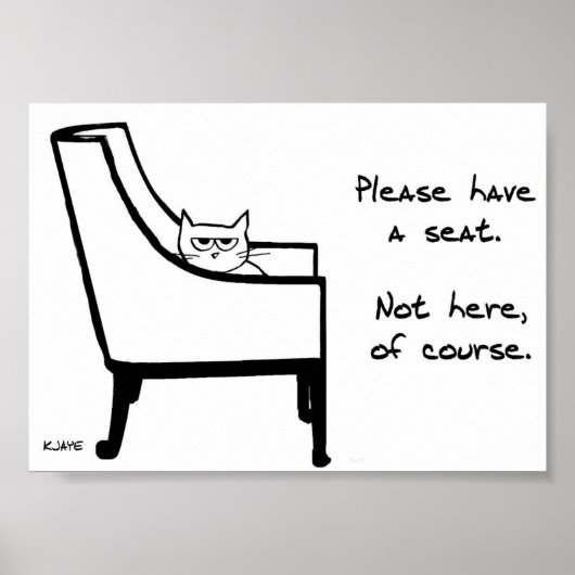Tous les chaises appartiennent au chat - Affiche d (Devant)