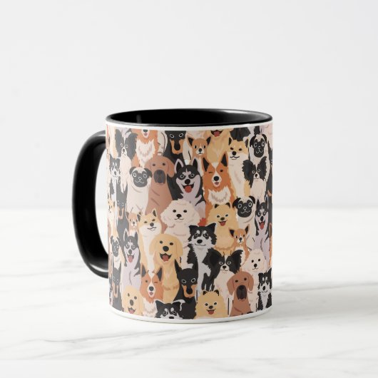 Tous les chiens Mug (Devant gauche)