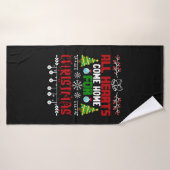 Tous Les Coeurs Reviennent À La Maison Pour Noël (Serviette de bain)