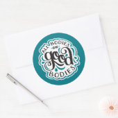 Tous les corps sont de bons corps 3" Stickers Turq (Enveloppe)