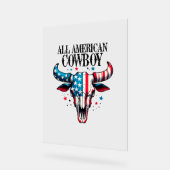 Tous les cowboy américains US Drapeau Vache crâne (Angle)