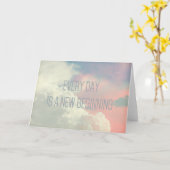 Tous les jours| Ciel| Carte de voeux d'encourageme (Fleur jaune)