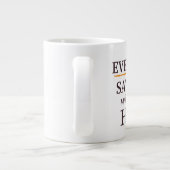 Tous les jours est samedi - Bitcoin Jumbo Mug 20oz (Dos)