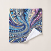 Tous Les Points Bleus Et Violets (Gant de toilette)