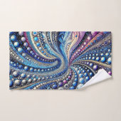 Tous Les Points Bleus Et Violets (Serviette à main)