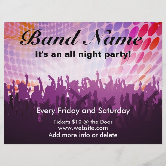 Tous les prospectus de la fête de nuit (Devant)