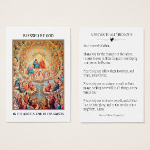 TOUS LES SAINTS JOUR PRIÈRE CÉLÉBRATION CARTES SAI