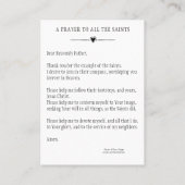 TOUS LES SAINTS JOUR PRIÈRE CÉLÉBRATION CARTES SAI (Dos)