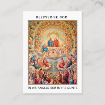 TOUS LES SAINTS JOUR PRIÈRE CÉLÉBRATION CARTES SAI