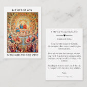 TOUS LES SAINTS JOUR PRIÈRE CÉLÉBRATION CARTES SAI (Devant / Derrière)
