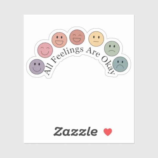 Tous les sentiments sont d'accord Sticker (Feuille)