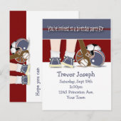 Tous les Sports Anniversaire Modèle d'invitation (Devant / Derrière)