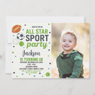 Tous les Sports Invitation Anniversaire
