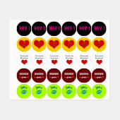 Tous les Stickers Amour (Feuille)