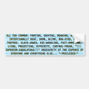 TOUS LES Stickers Bumper TROP COMMUN