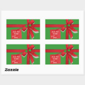 Tous les stickers personnalisées cadeau de Noël en (Feuille)