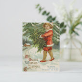 Tous les voeux de Noël - Carte postale Vintage (Debout devant)