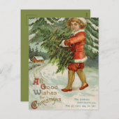 Tous les voeux de Noël - Carte postale Vintage (Devant / Derrière)