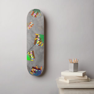 Tous mes amis sont des Zombies Skateboard